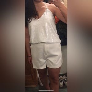 Lipsy London White Shorts Size 10